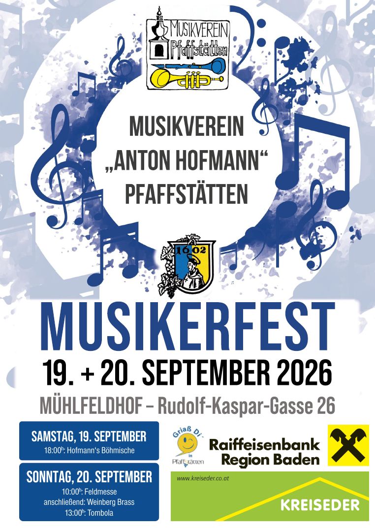Musikerfest Plakat 2026
